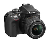 Nikon D3300 24.2 MP Digital SLR Camera (Black) with 18-55mm VR II Lens Kit with 8GB Card and Camera Bag