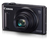 Canon SX610 HS 20.2MP Point and Shoot Digital Camera (Black) with 18x Optical Zoom, 8GB Memory Card and Camera Case