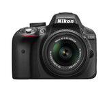 Nikon D3300 24.2 MP Digital SLR Camera (Black) with 18-55mm VR II Lens Kit with 8GB Card and Camera Bag