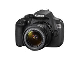 Canon EOS 1200D 18MP Digital SLR Camera (Black) with 18-55mm and 55-250mm IS II Lens,8GB card and Carry Bag