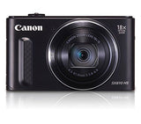 Canon SX610 HS 20.2MP Point and Shoot Digital Camera (Black) with 18x Optical Zoom, 8GB Memory Card and Camera Case