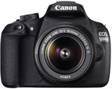 Canon EOS 1200D 18MP Digital SLR Camera (Black) with 18-55mm and 55-250mm IS II Lens,8GB card and Carry Bag