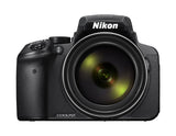 Nikon Coolpix P900 16.0MP Point and Shoot Camera (Black) with 83x Optical Zoom, 8GB Card and Camera Case